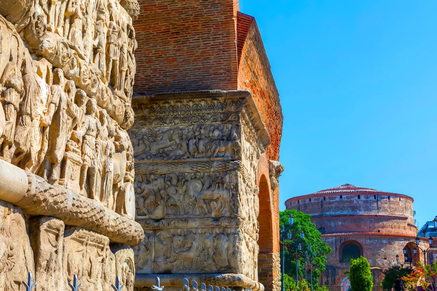 Arch of Galerius in Thessaloniki, Greece, Unesco Heritage Site